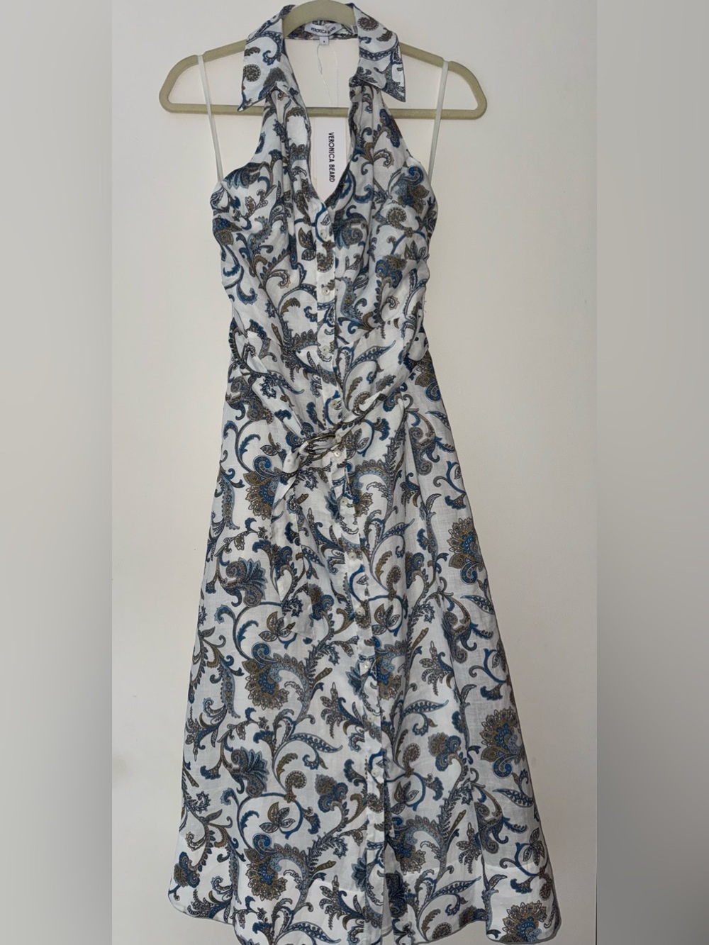 Mackey Paisley Halter Midi Dress - Picture 14 of 16